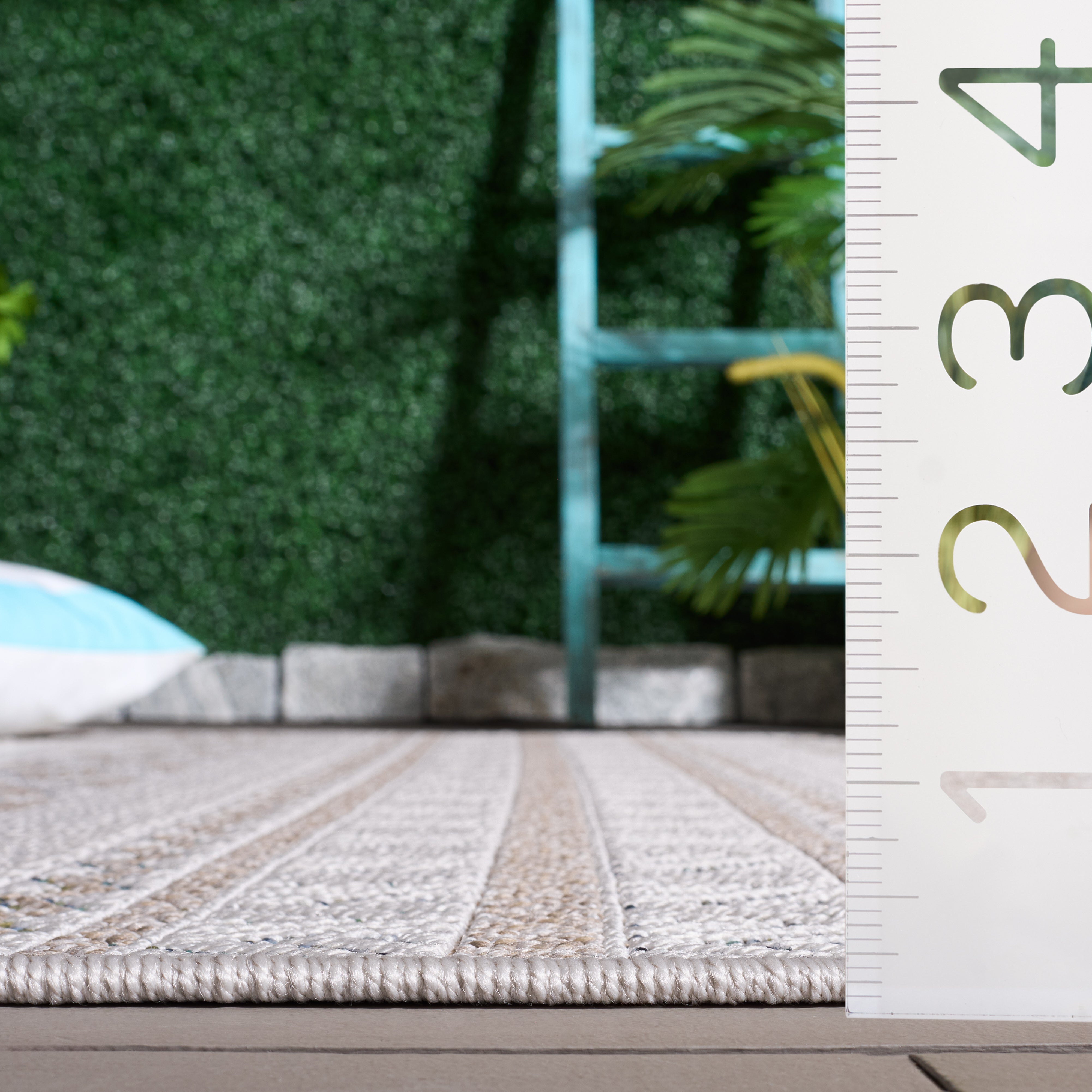 WICKER 152 AQUA / BEIGE