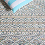 WICKER 152 AQUA / BEIGE
