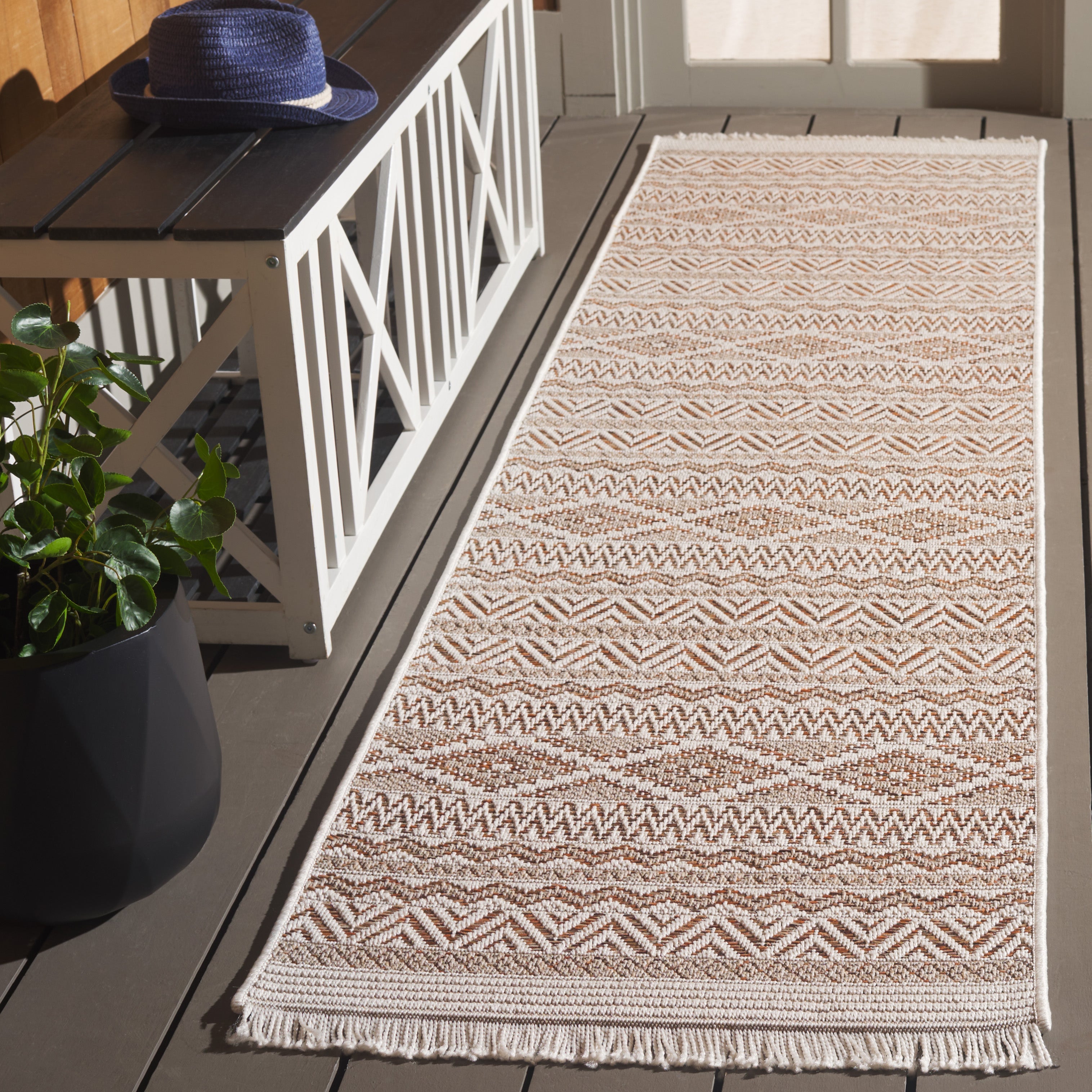 WICKER 152 ORANGE / BEIGE
