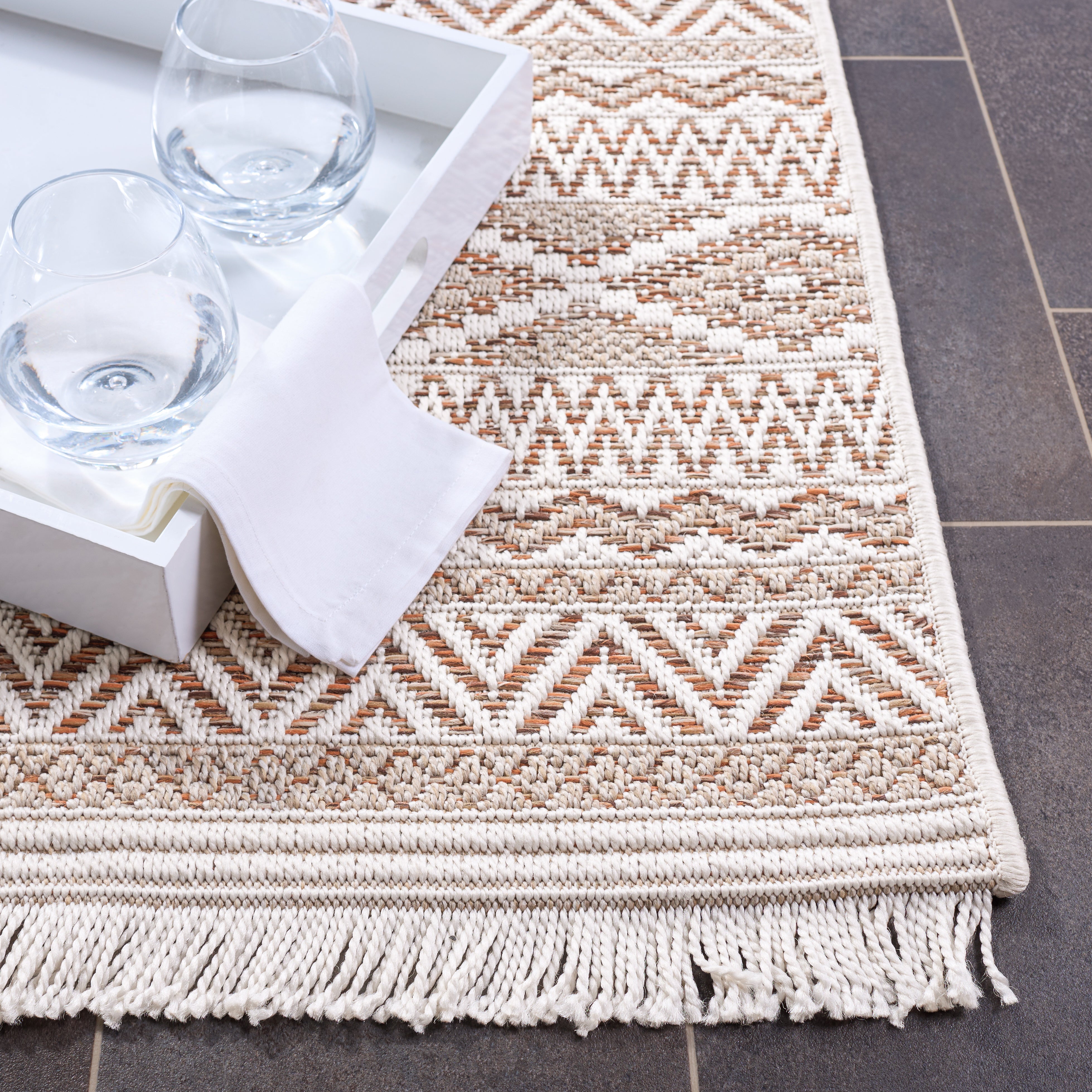 WICKER 152 ORANGE / BEIGE