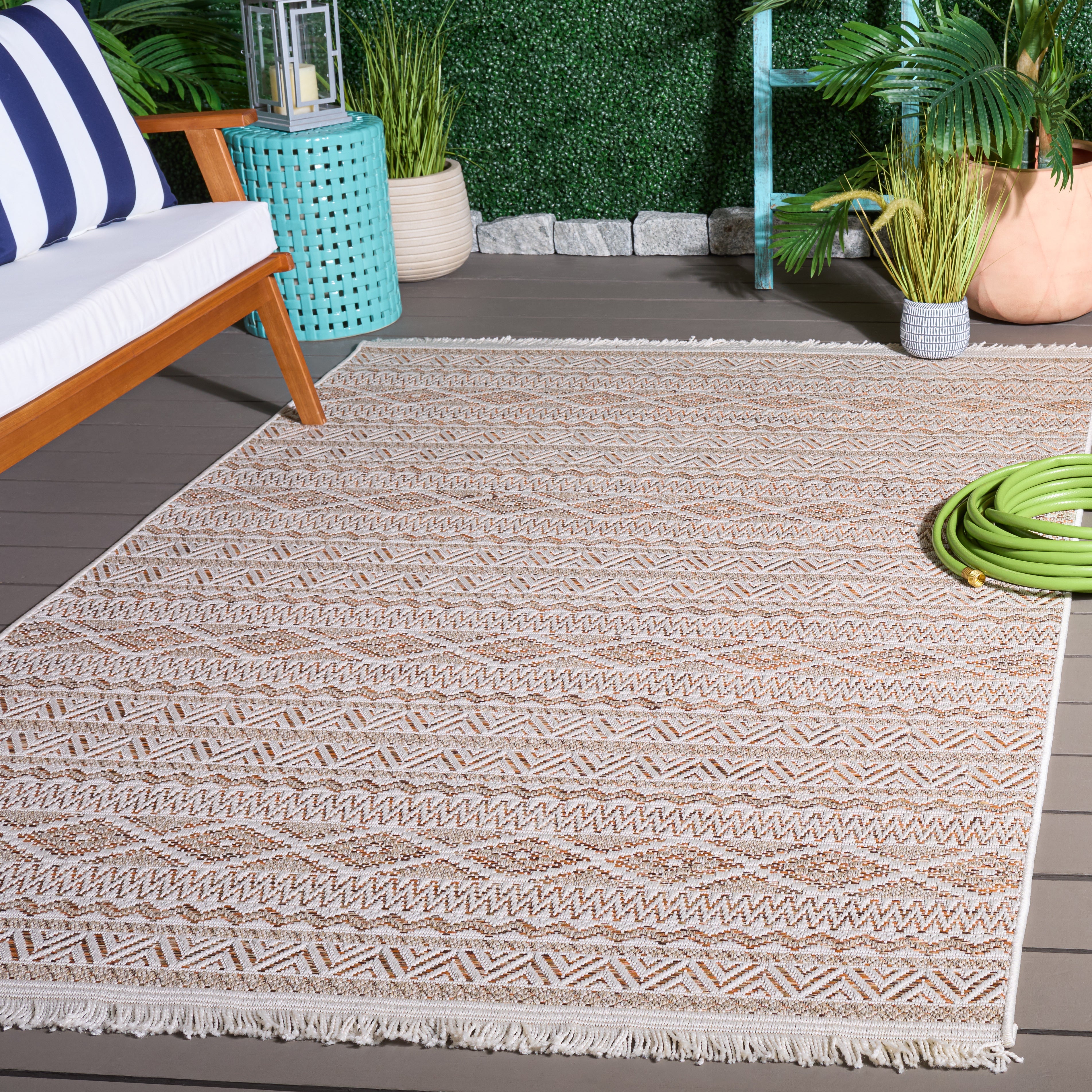 WICKER 152 ORANGE / BEIGE