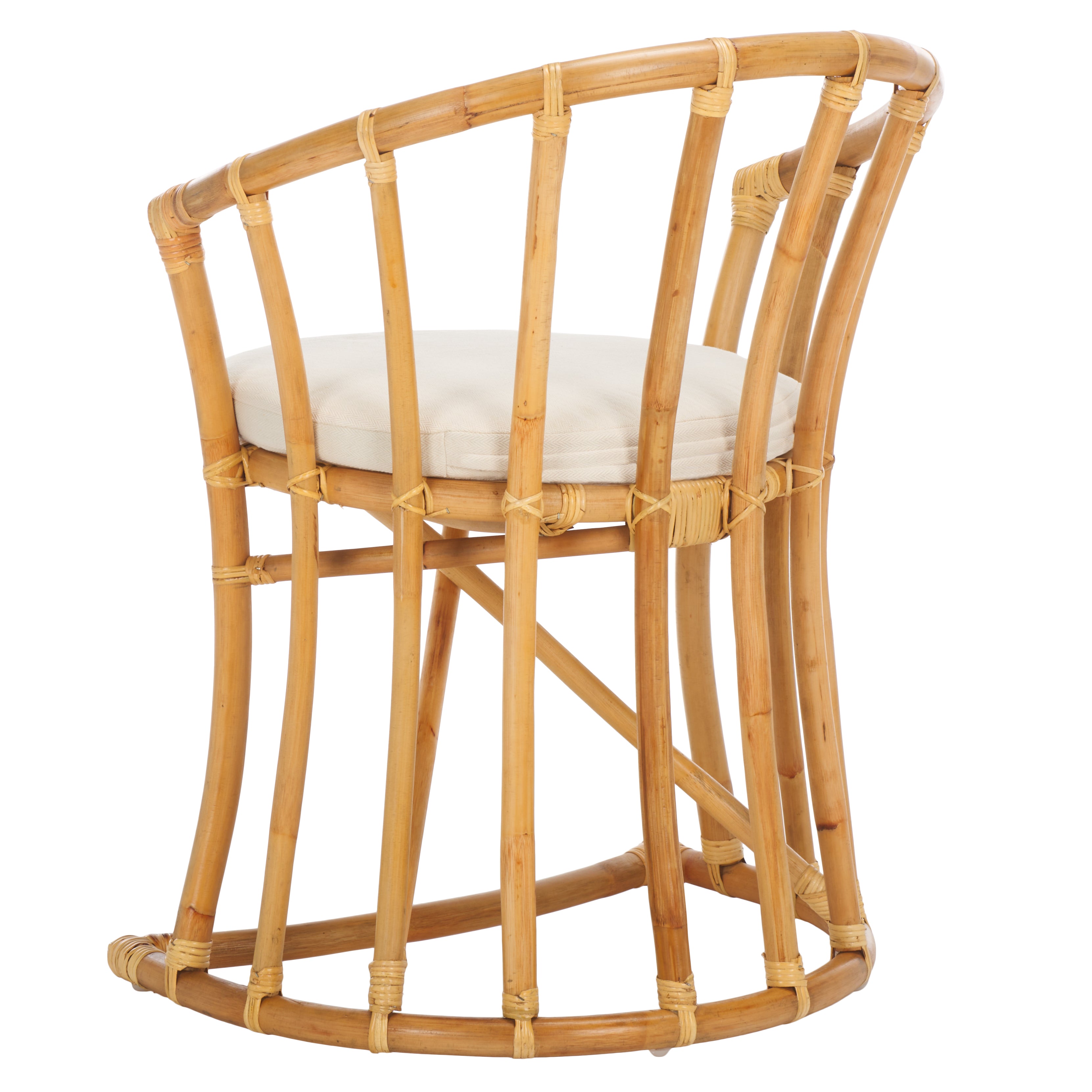 Safavieh Bates Rattan Accent Chair , WIK6500 - White / Natural