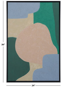 Safavieh Sea Glass, 24 X 36, Framed Wall Art, WLA2065 - Multi