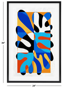 Safavieh Spunky Splat, 24 X 36, Framed Wall Art, WLA2067 - Multi