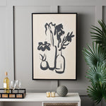 Safavieh Inky Arrangement, 24 X 36, Framed Wall Art, WLA2069 - Antique Ivory / Black