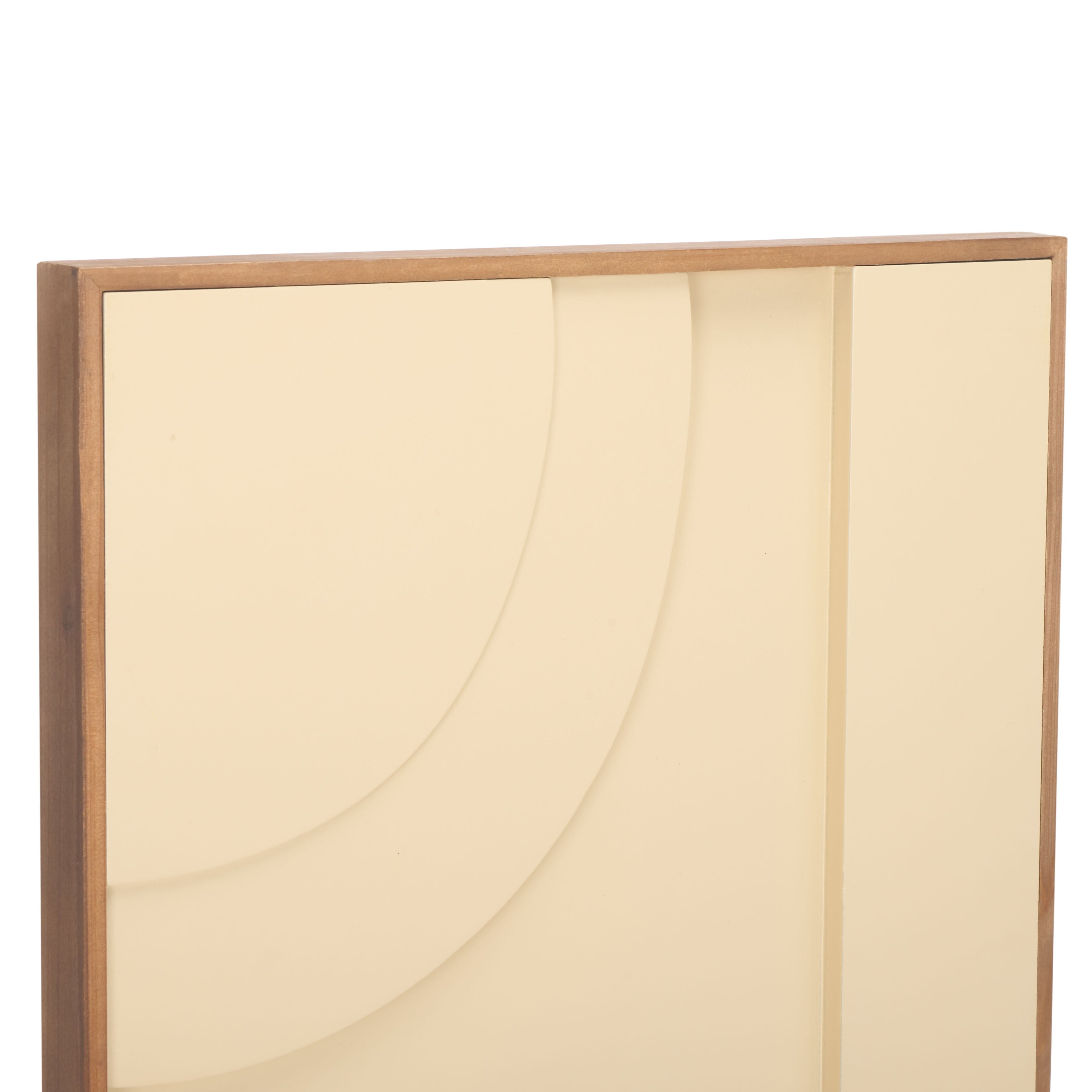 Safavieh Modern Geometry, 15.75 X 15.75, Framed Dimensional Wall Art, WLA9001 - Natural / Ivory