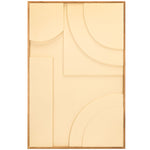 Safavieh Modern Geometry, 15.75 X 15.75, Framed Dimensional Wall Art, WLA9001 - Natural / Ivory