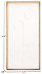 Safavieh Memory, 15.75 X 31.5, Framed Dimensional Wall Art, WLA9002 - Natural / Cream