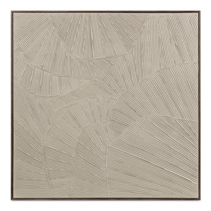 Moe's Home Collection - Flutter Framed Painting Cool Beige - WP-1306-37