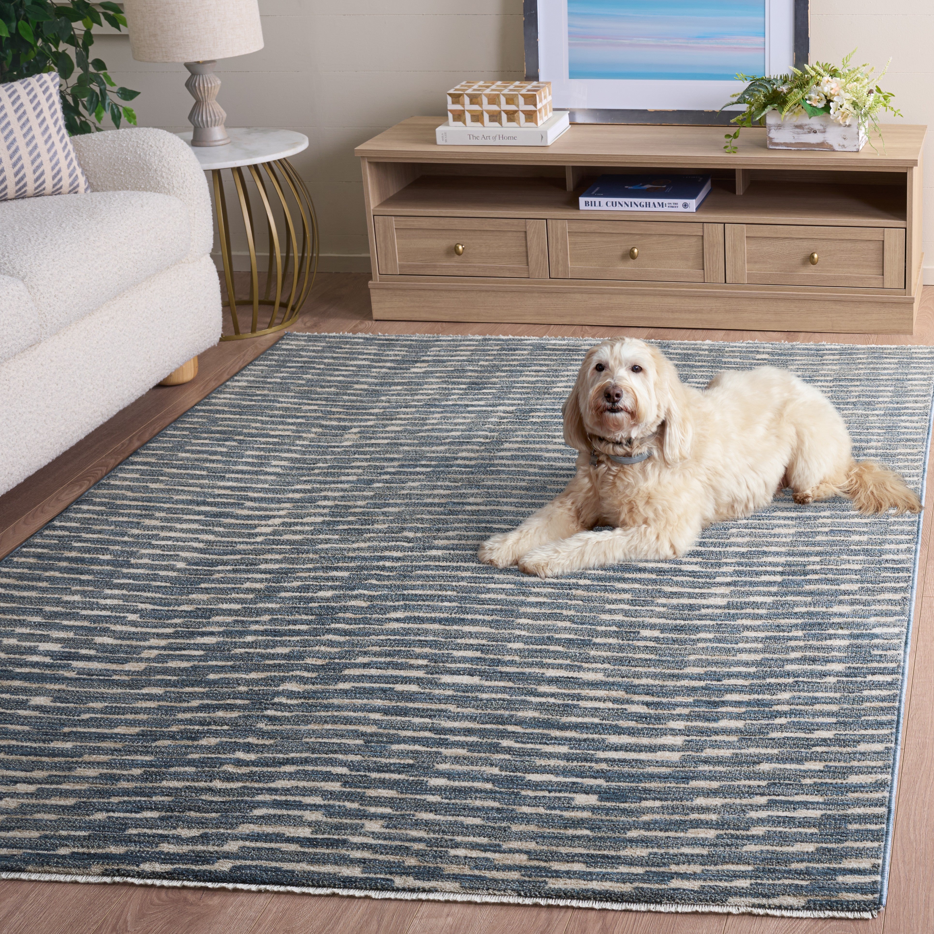 WHITNEY 718 – BLUE / BEIGE