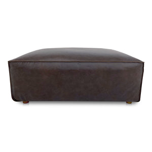 Moe's Home Collection - Form Ottoman Espresso Brown Leather - XQ-1003-20