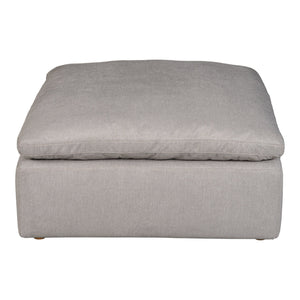 Moe's Home Collection - Terra Condo Ottoman Performance Fabric Light Grey - YJ-1014-29