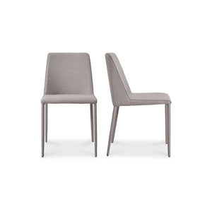 Moe's Home Collection - Nora Fabric Dining Chair Light Grey-Set Of Two - YM-1003-15