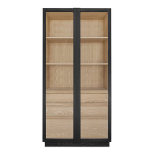 Moe's Home Collection - Charlotte Tall Cabinet Black - YR-1021-37