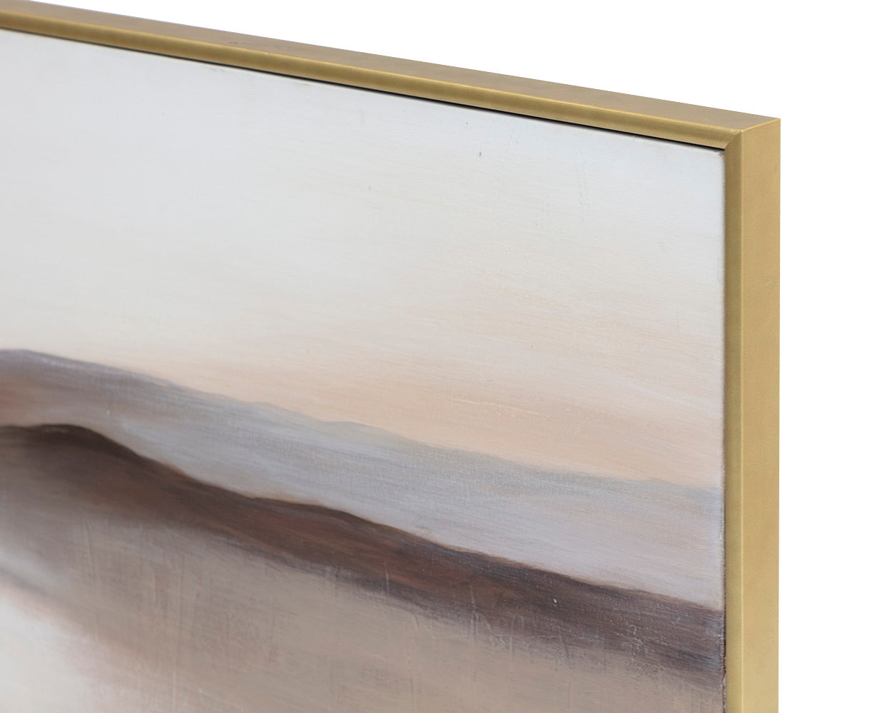 Desert Sands - 72" X 30"  Gold Floater Frame