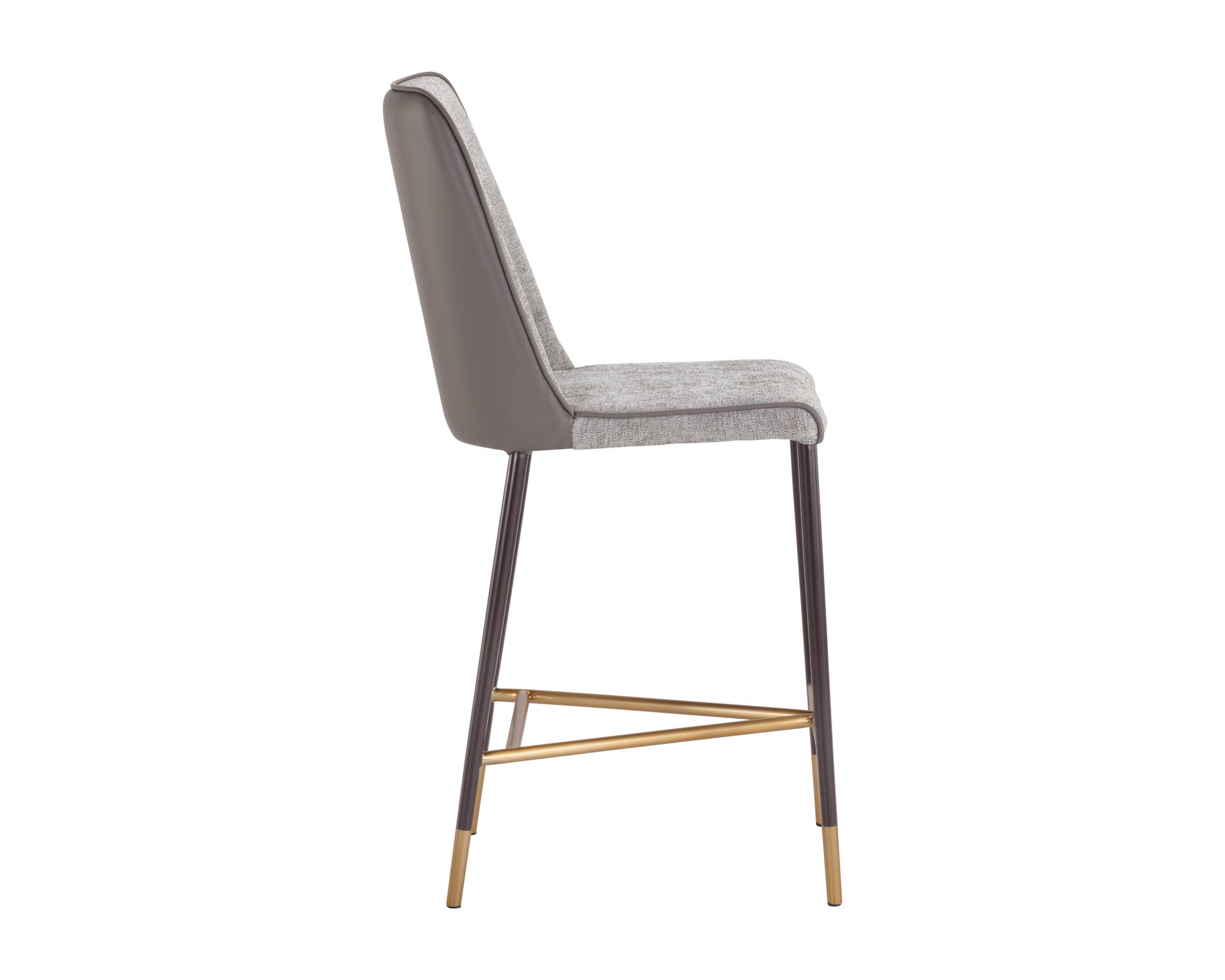 Klaus Counter Stool - Gunmetal  Flint Grey / Napa Taupe