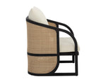 Palermo Lounge Chair - Charcoal  Stinson Cream