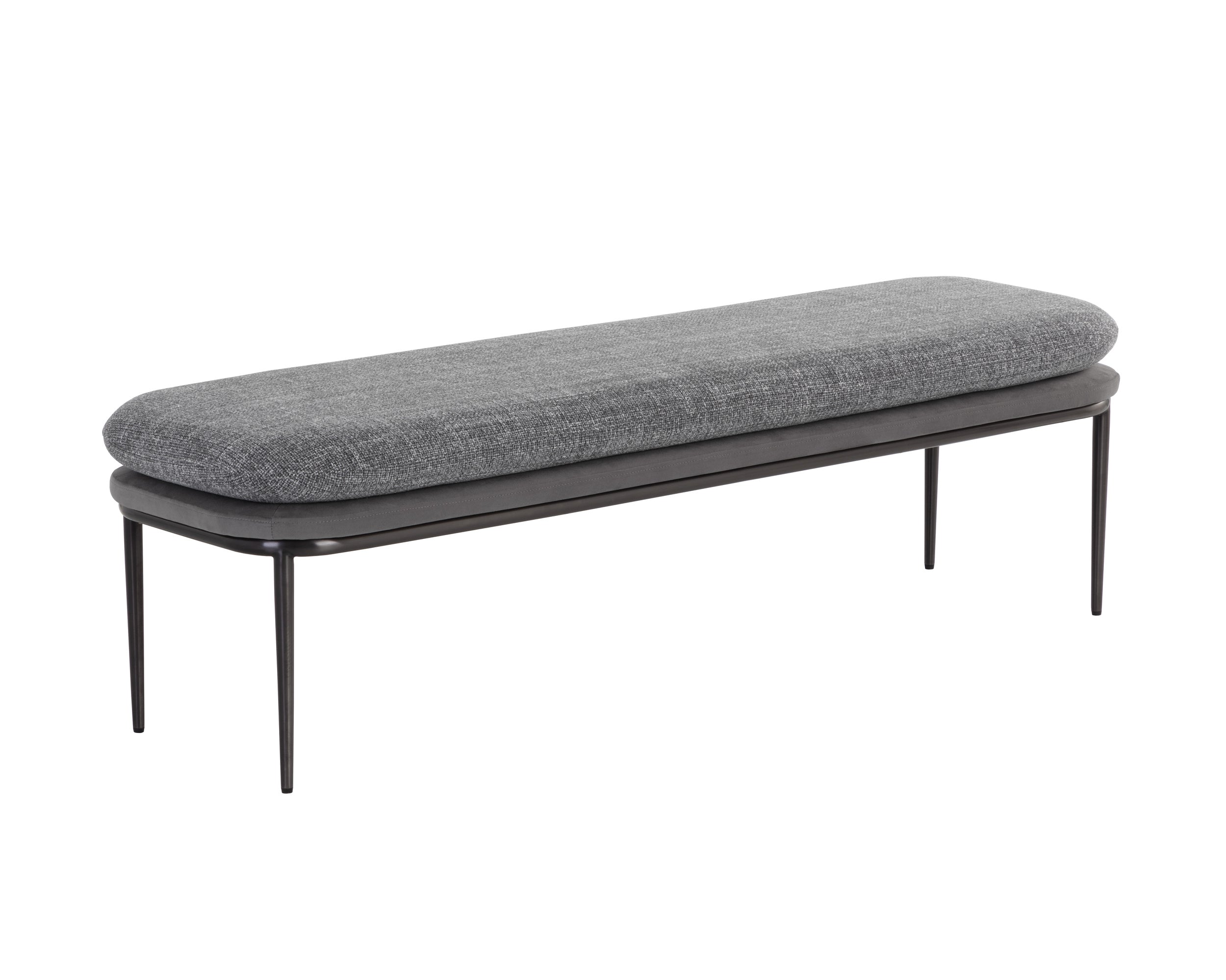 Koffi Bench - Gunmetal  Chacha Grey / Antonio Charcoal