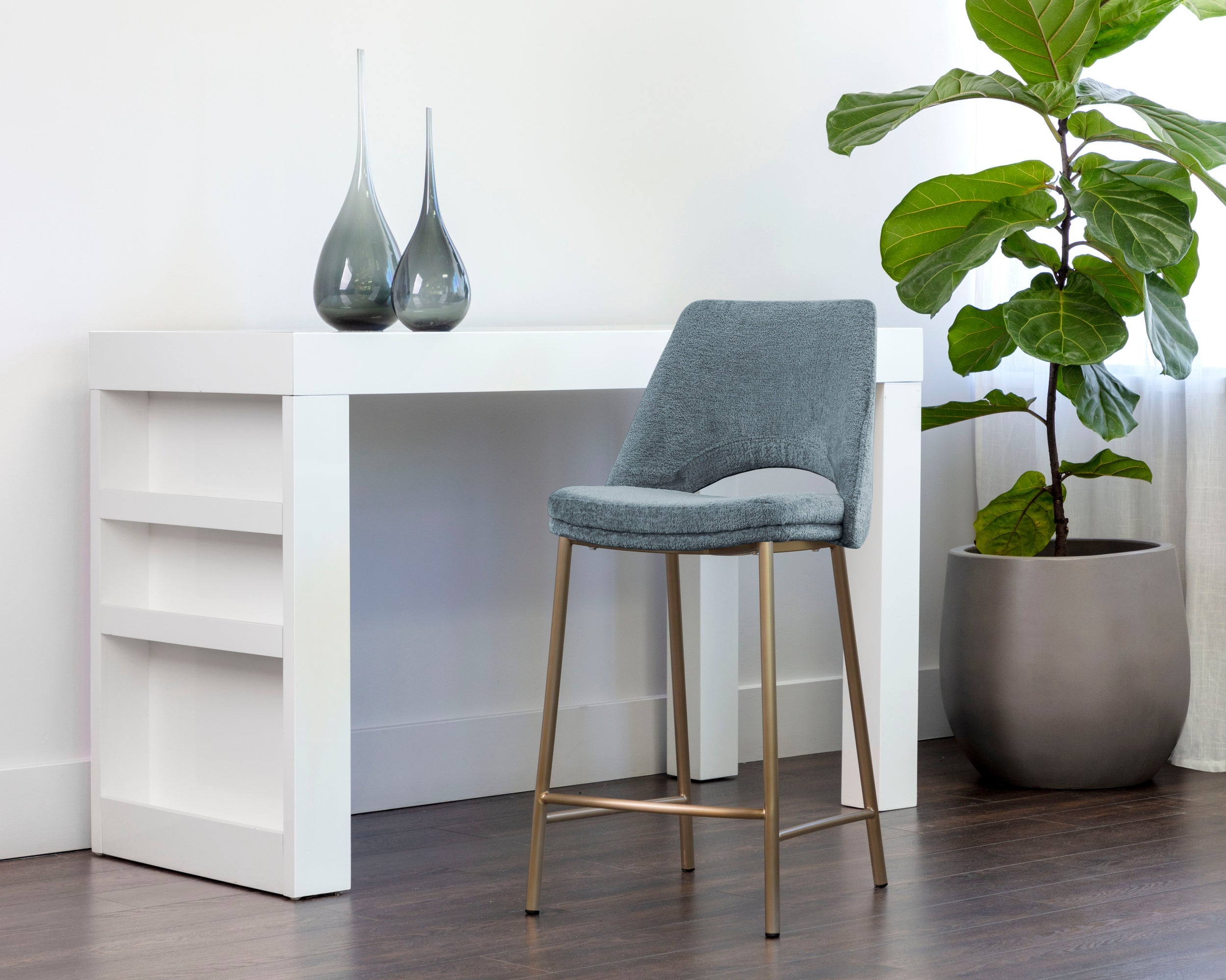 Radella Counter Stool - Bergen French Blue