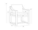 Tahiti Dining Armchair - Stinson White
