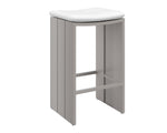 Verin Barstool - Greige  Stinson White