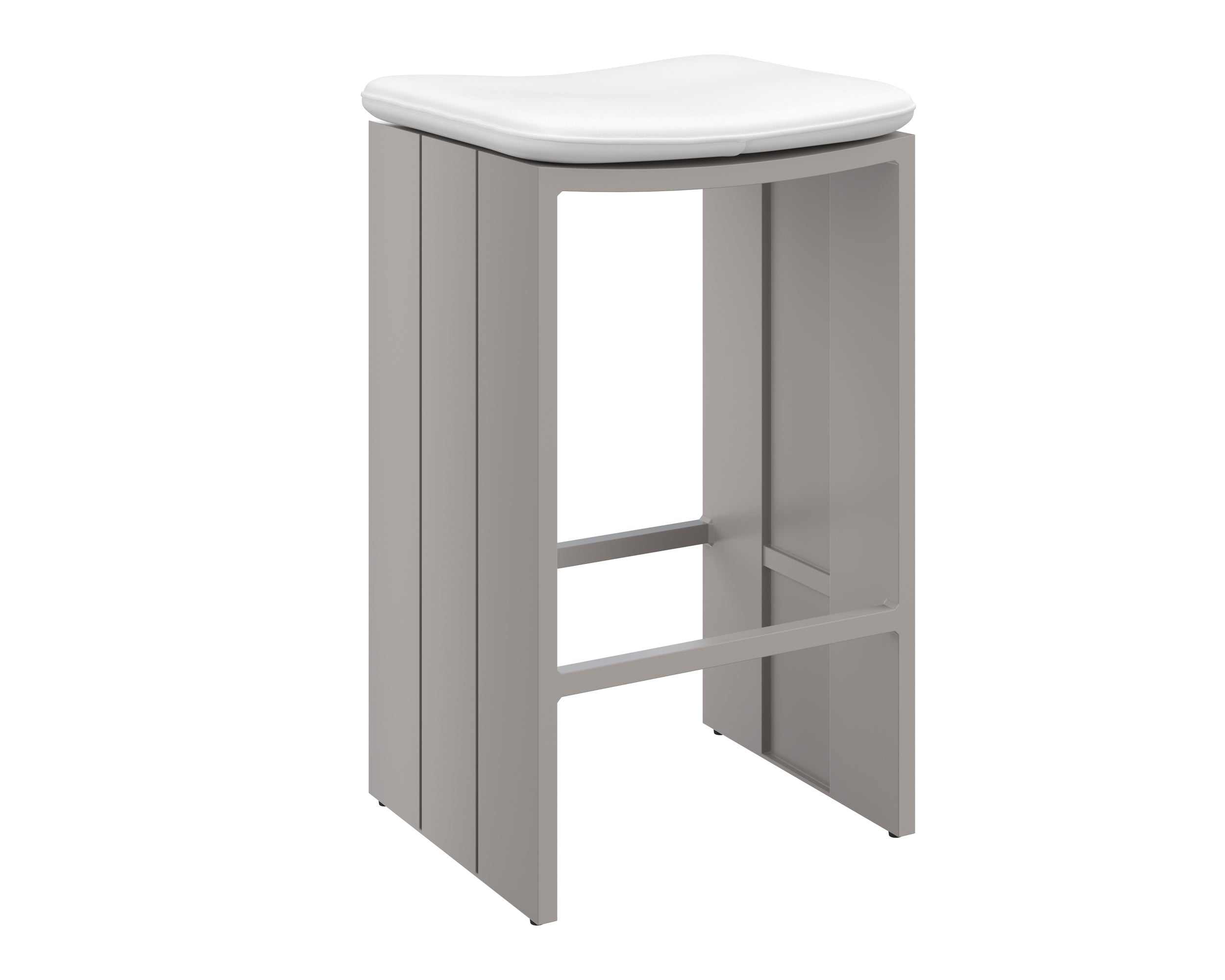 Verin Barstool - Greige  Stinson White