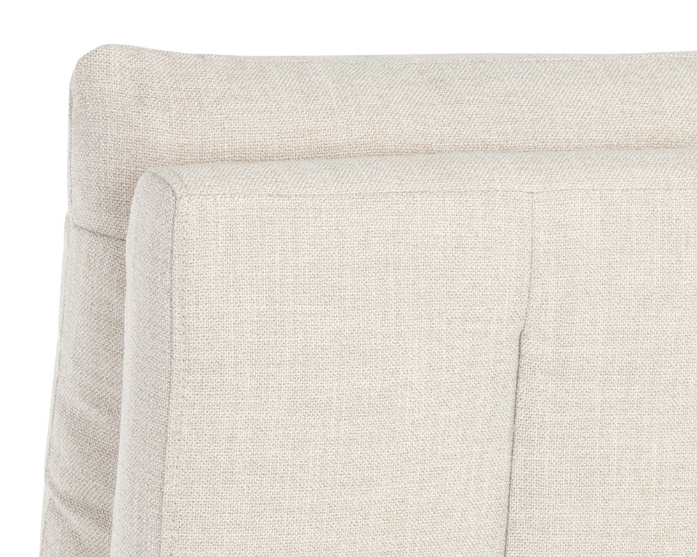 Glenrose Wheeled Dining Chair - Effie Linen