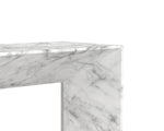 Nomad Bench - Marble Look  White