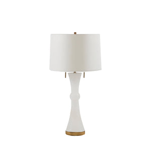 Gabby - Alice Alabaster Gilded Gold Drum Shade Table Lamp - SCH-153710