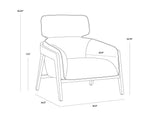 Maximus Lounge Chair - Metropolis Blue