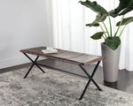 Elon Bench - Vintage Cognac Leather