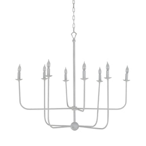 Gabby - Lilly Metal Plaster White Chandelier - SCH-168010