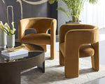 Isidore Lounge Chair - Meg Gold