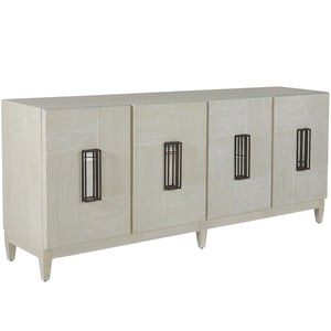 Gabby - Tilden Wood Aluminum Mirror Cabinet - 3 Shelves, Cerused White - SCH-169320
