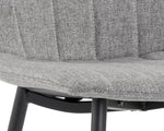 Drew Dining Chair - Black  Light Grey