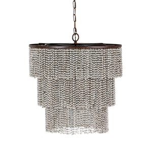 Gabby - Etienne Metal Antique White Dusty Slate Rust Chandelier - SCH-151790