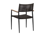 Nava Stackable Dining Armchair - Black