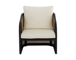 Palermo Lounge Chair - Charcoal  Stinson Cream
