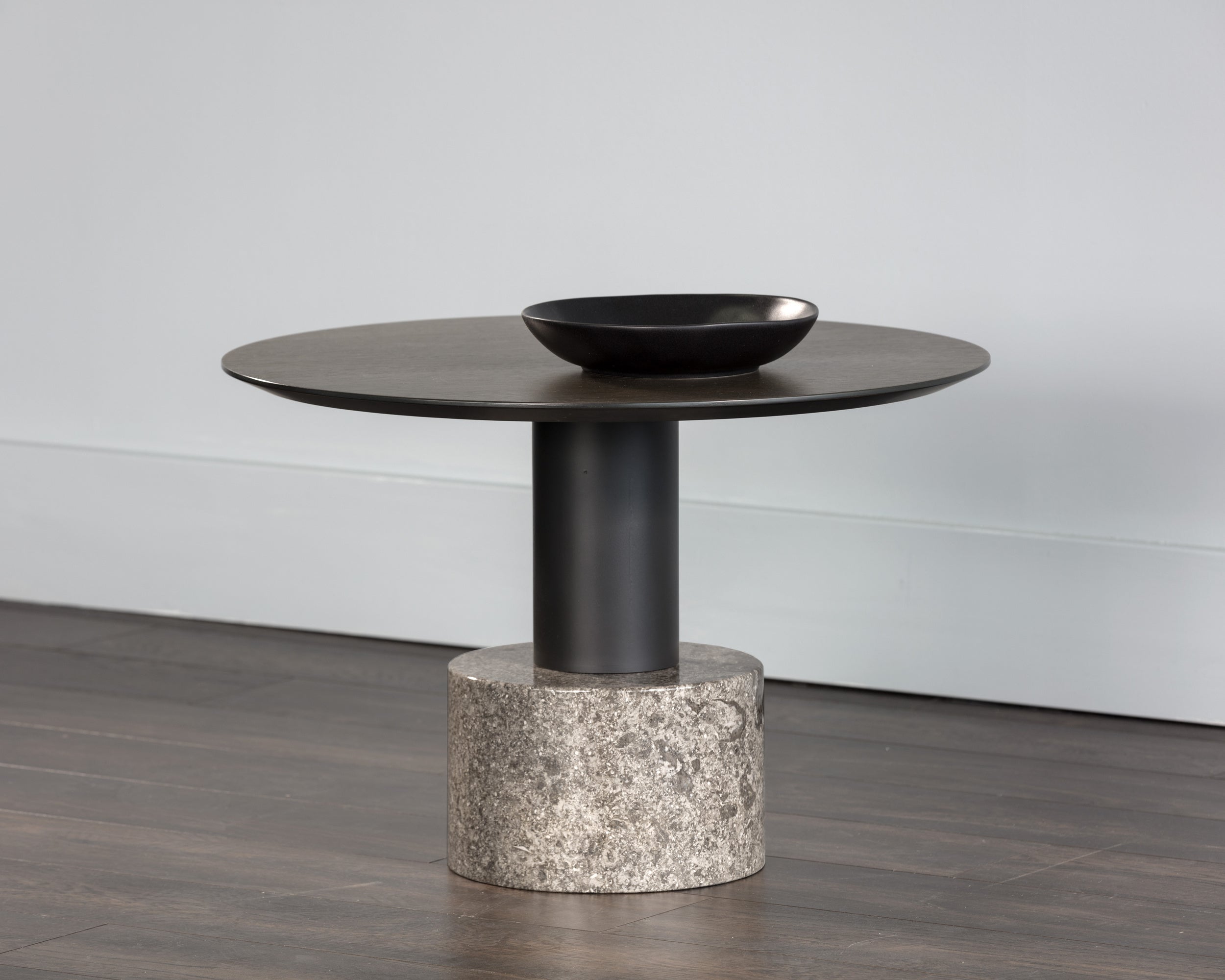 Monaco Coffee Table - Black  Grey Marble / Raw Umber