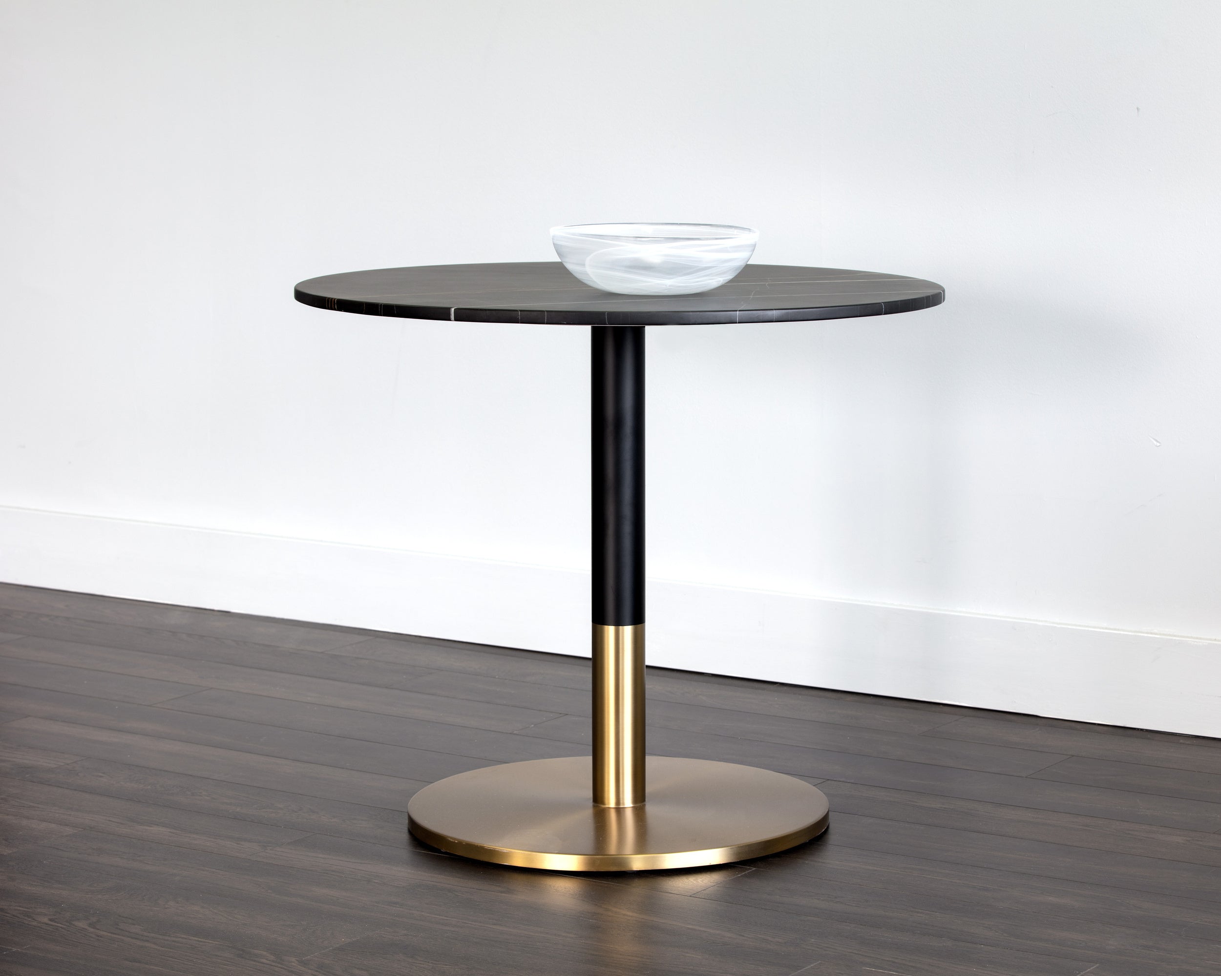 Massie Bistro Table  Black Marble -