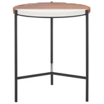 Safavieh Dallas End Table, ACC2502 - Brown / White Faux Marble 