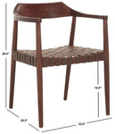 Safavieh Amycus Accent Chair, ACH1202 - Walnut/Cognac