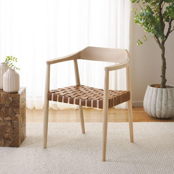 Safavieh Amycus Accent Chair, ACH1202 - Natural / Light Honey