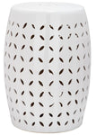Safavieh Lattice Petal Garden Stool, ACS4509 - White