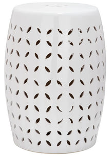 Safavieh Lattice Petal Garden Stool, ACS4509 - White