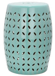 Safavieh Lattice Petal Garden Stool, ACS4509 - Robins Egg Blue