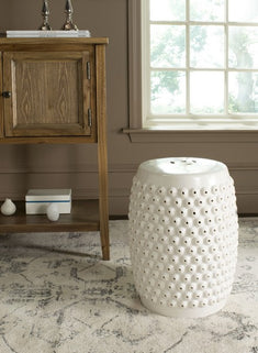 Safavieh Stella Nail Head Stool, ACS4530 - Cream