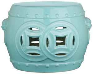 Safavieh Mei Double Coin Garden Stool, ACS4534