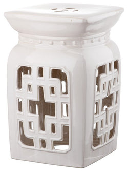 Safavieh Beijing Filigree Garden Stool, ACS4538 - Cream