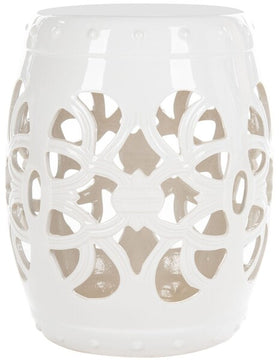 Safavieh Imperial Vine Garden Stool, ACS4539 - Antique White